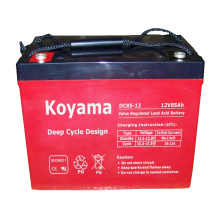 Longue batterie de stockage solaire profonde de cycle de vie 85ah 12V